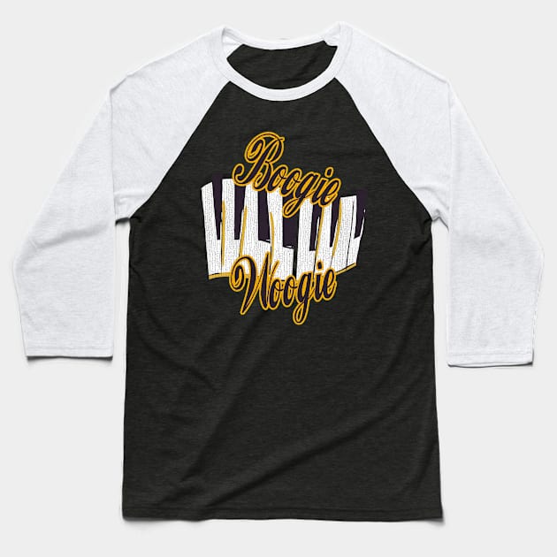 Boogie Woogie Piano Design Baseball T-Shirt by echopark12